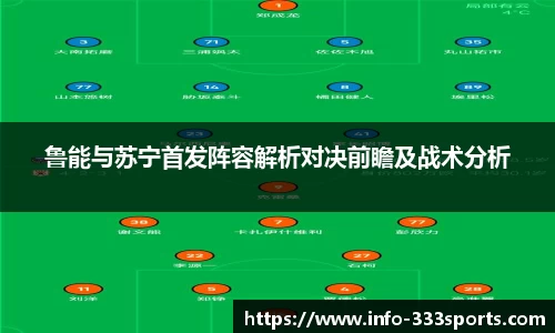 鲁能与苏宁首发阵容解析对决前瞻及战术分析